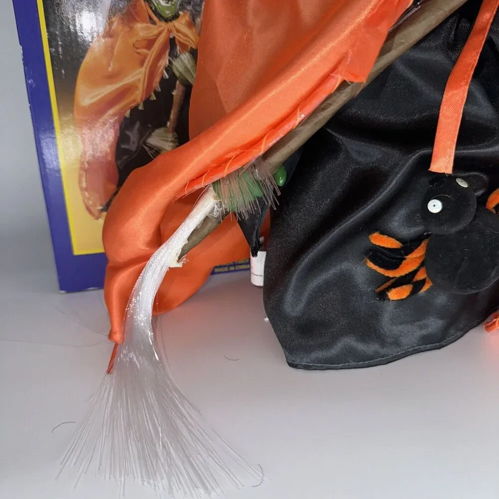 VINTAGE Fiber Optic Halloween Witch Light‎ Up Lamp Decor 18
